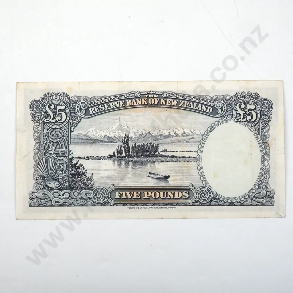 New Zealand Five Pound Fleming Banknote  Image 1++