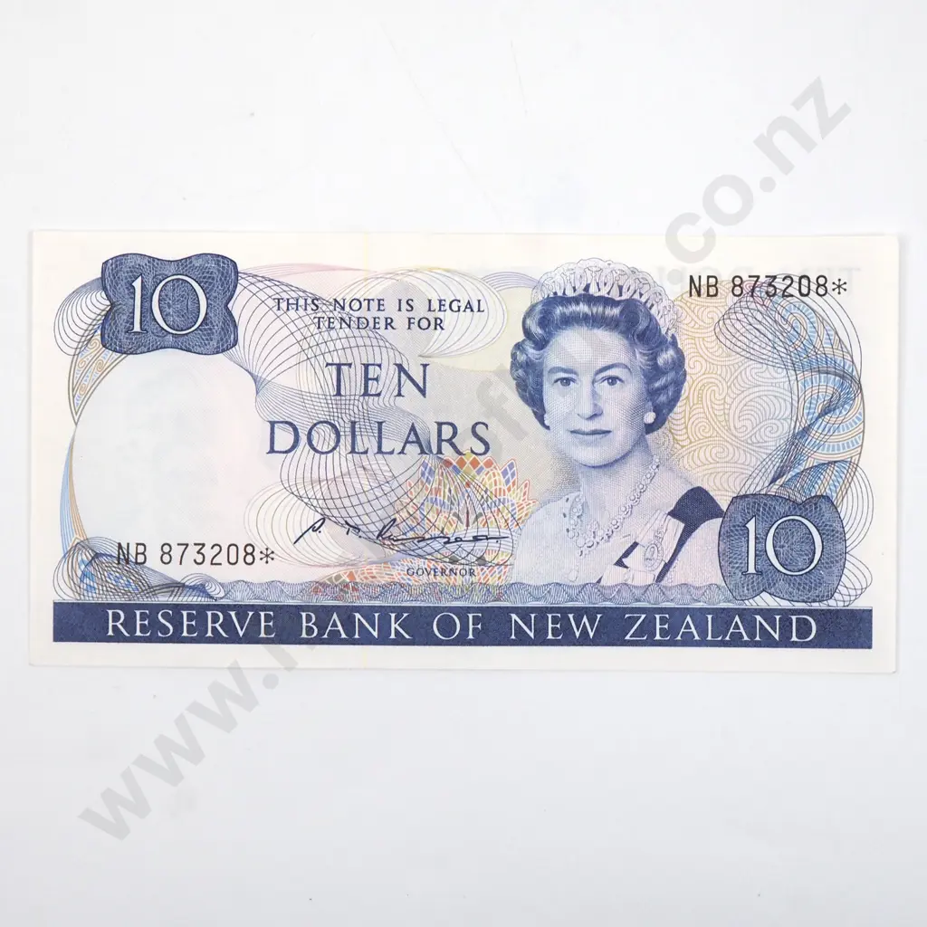 New Zealand Russell NB Star Ten Dollar Banknote  Image 1++