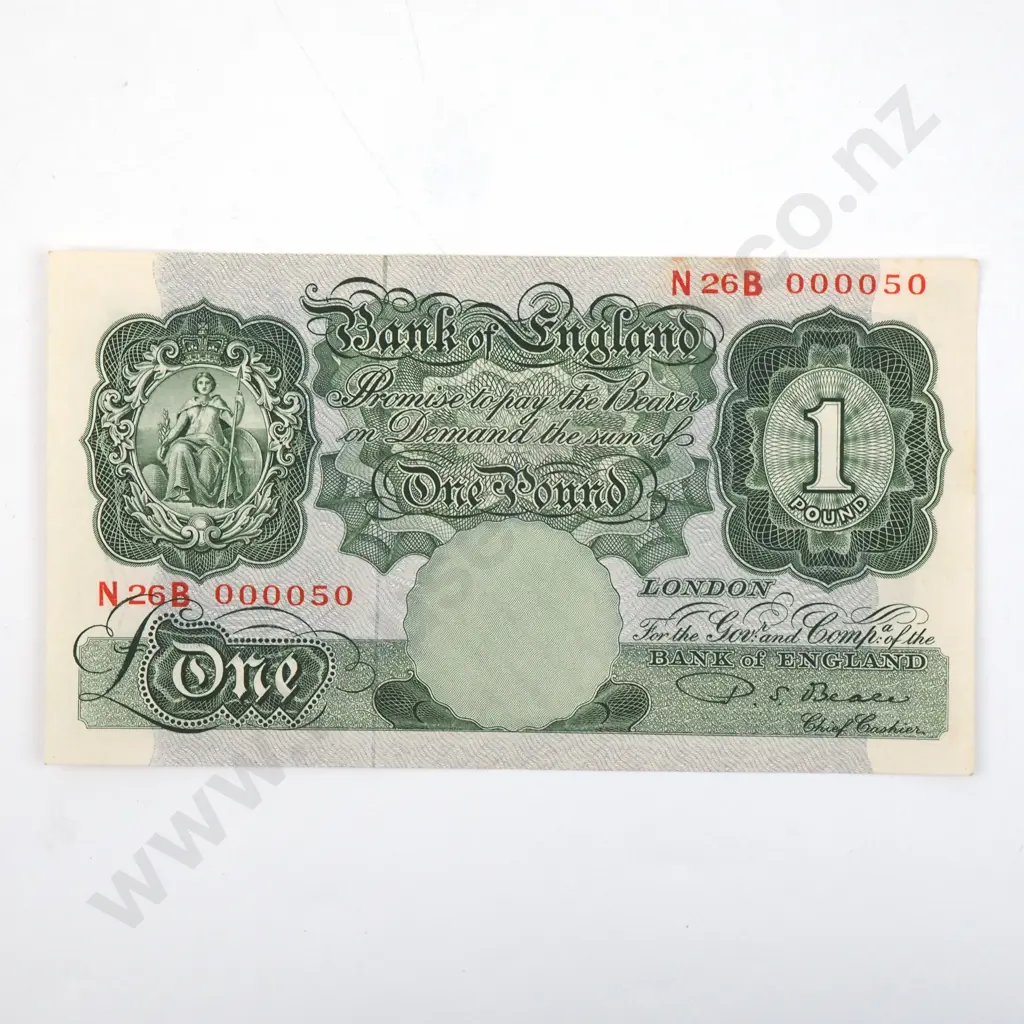 United Kingdom One Pound Banknote - Better Grade  Image 1++