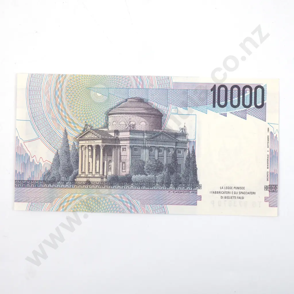Italy 10000 Lire Banknote - Better Grade  Image 1++