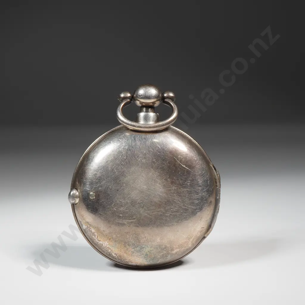 John Wightman Dublin Pear Case Sterling Silver Pocket Watch - London 1803 - Not Running Image 1++