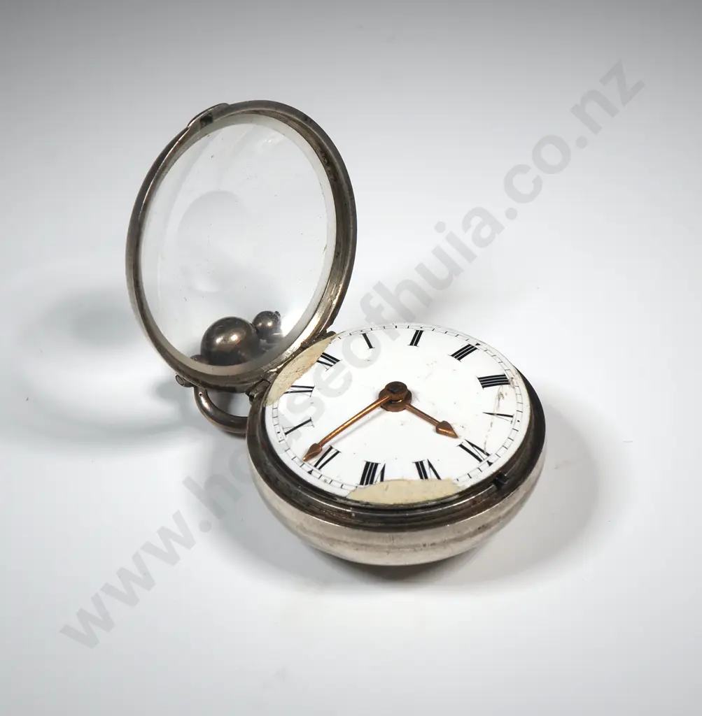 John Wightman Dublin Pear Case Sterling Silver Pocket Watch - London 1803 - Not Running Image 1++