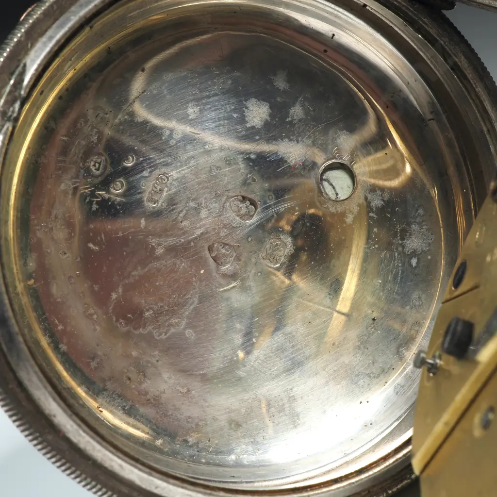 1898 Hallmarked Sterling Silver Pocket Watch by Livingston Birmingham Image 1++