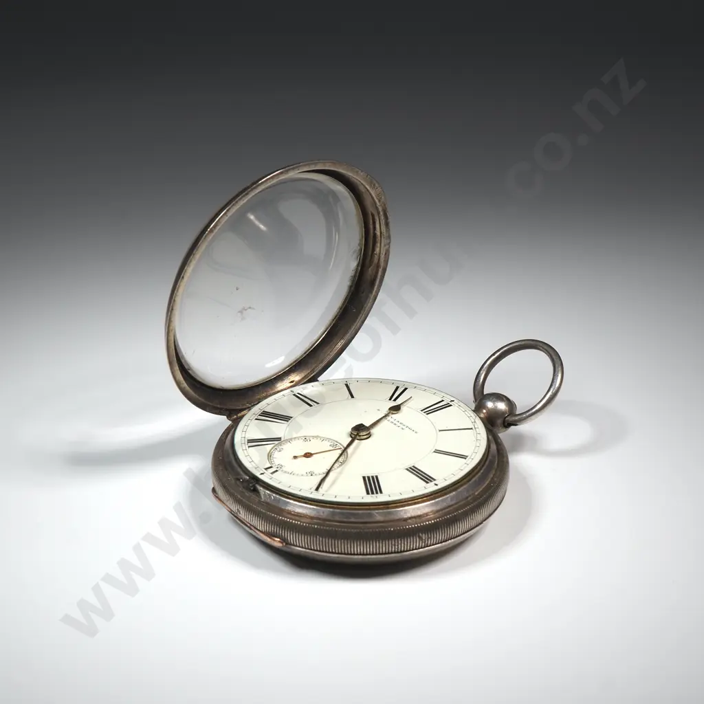1898 Hallmarked Sterling Silver Pocket Watch by Livingston Birmingham Image 1++