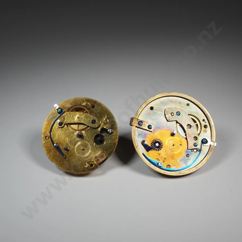 Two Fusee Movements Working - Wils Soho Circa 1800 & Geo Young Circa 1880  - No Dials Image 1++