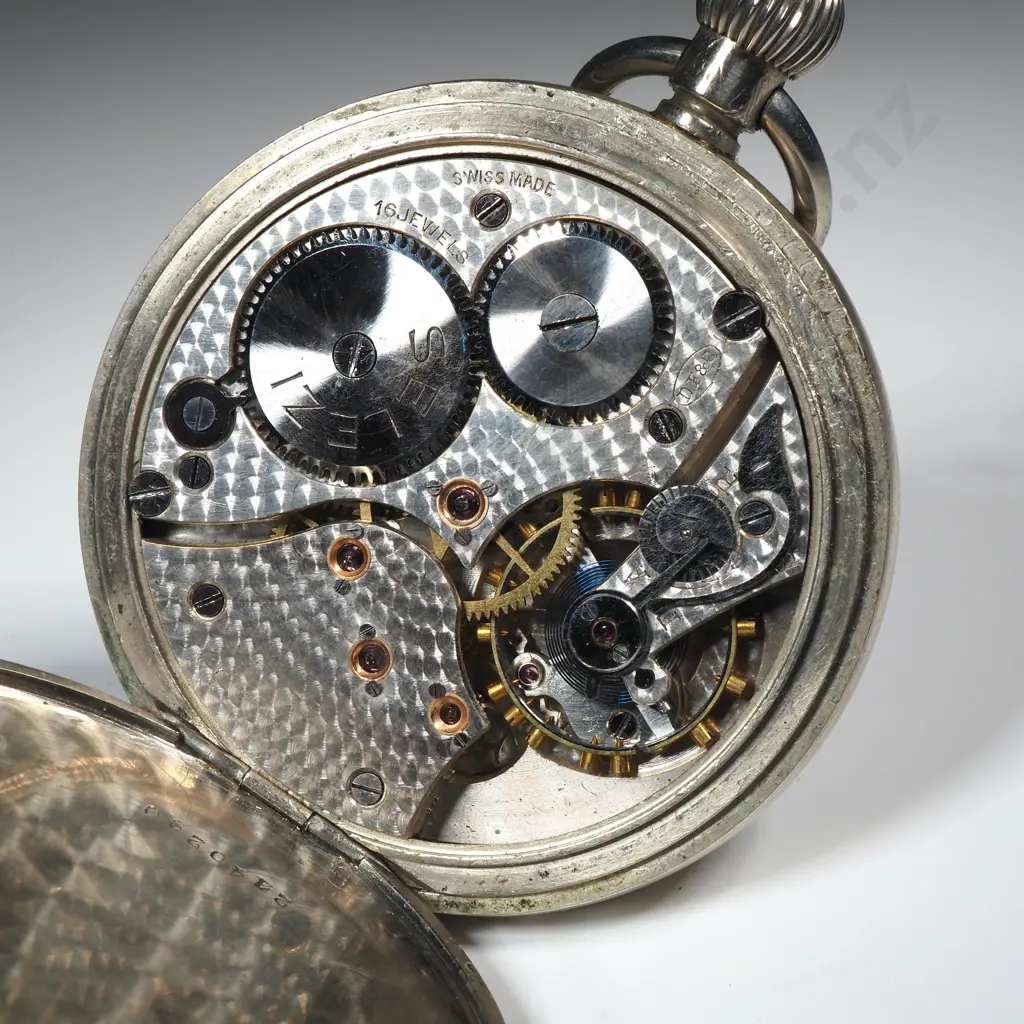 ABE Lever Nickel Case Pocket Watch - Movement Signed by Selezi Image 1++
