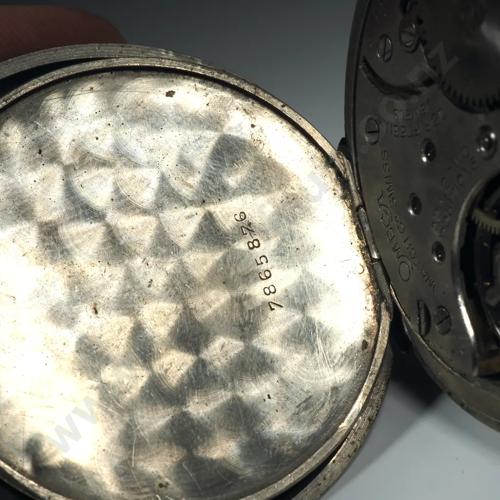 Antique Nickel Case Omega Pocket Watch Image 1++