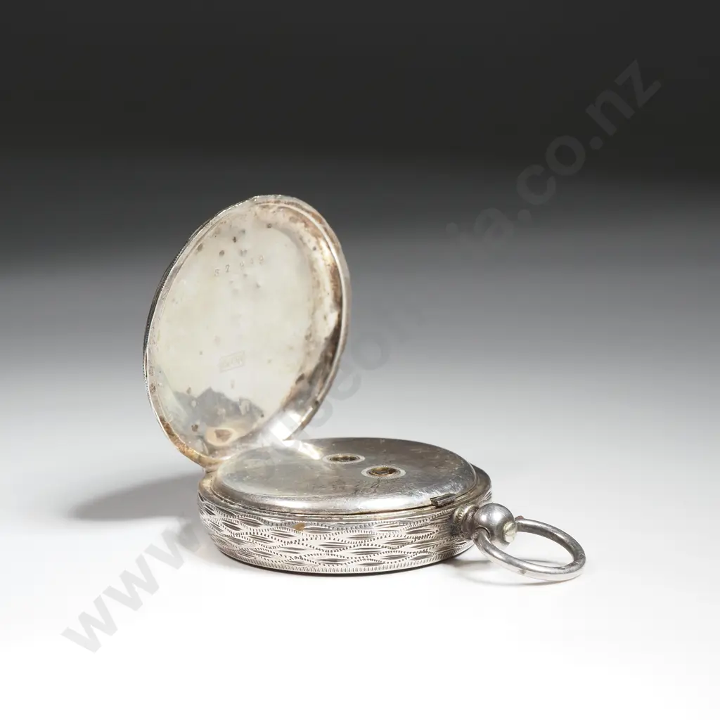 Sterling Silver Ladies Pocket Watch Image 1++