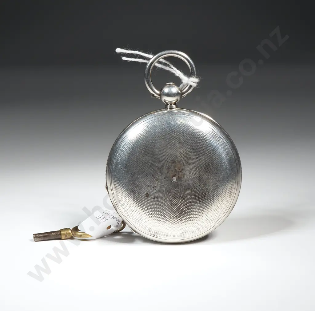 Sterling Silver Pocket Watch by D C Shier & Co of High Street Christchurch Image 1++