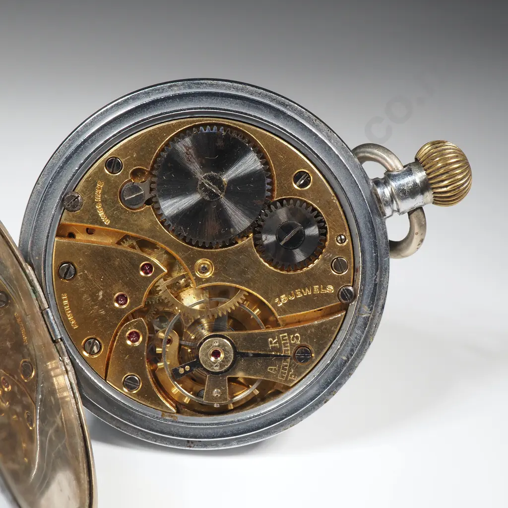 Montelier Nickel Cased Pocket Watch in Good Condition Image 1++