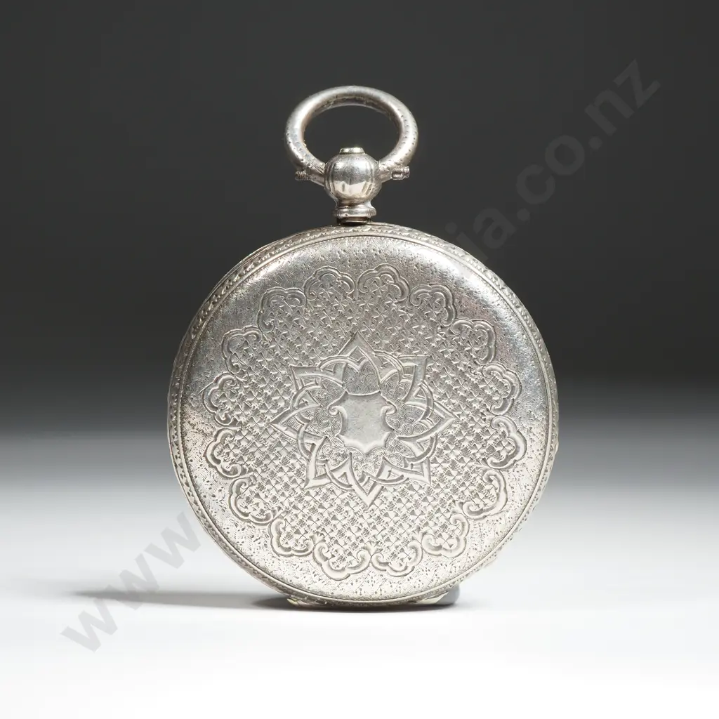 Sterling Silver Ladies Pocket Watch Image 1++