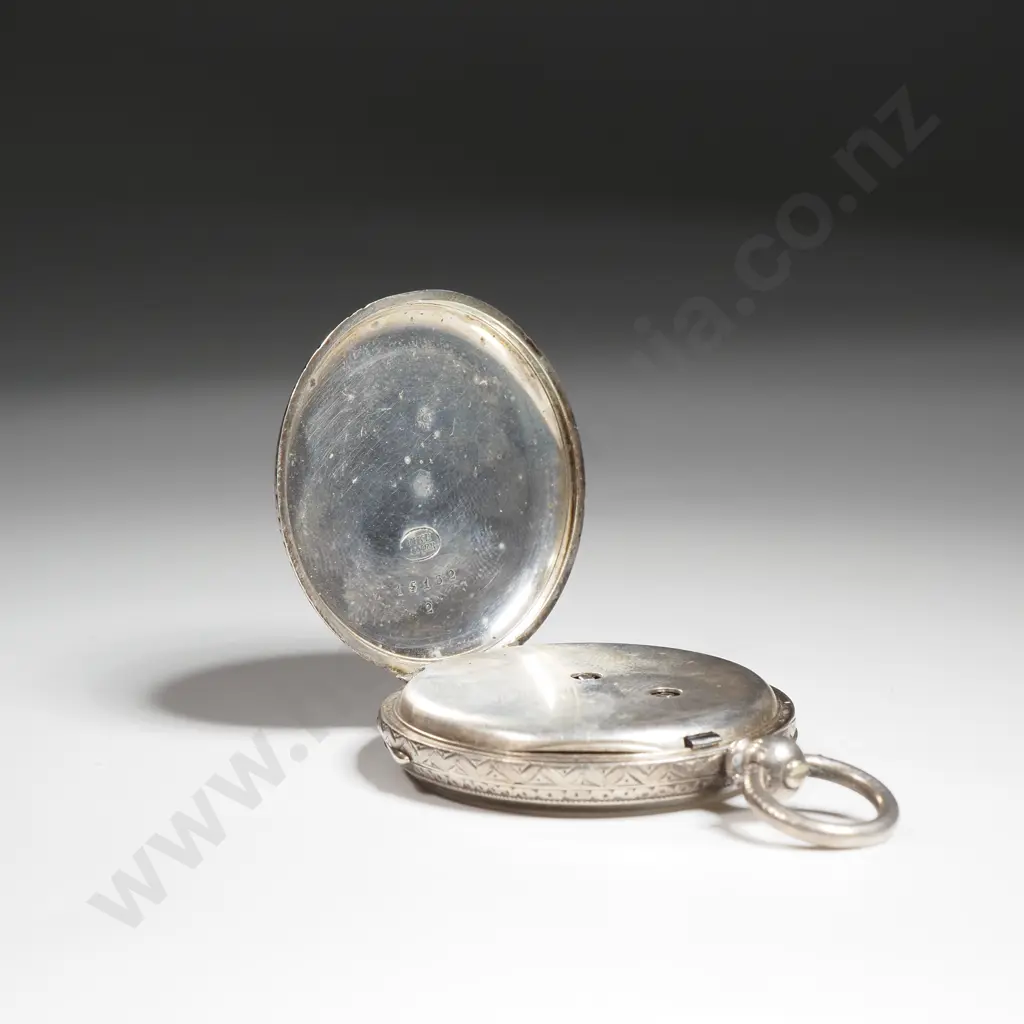 Sterling Silver Ladies Pocket Watch Image 1++