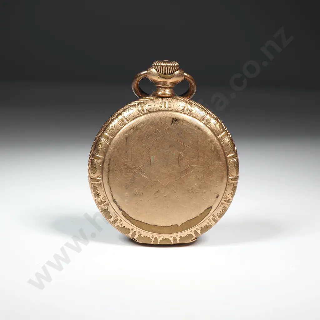 Ladies Rolled Gold Elgin Pocket Watch Image 1++