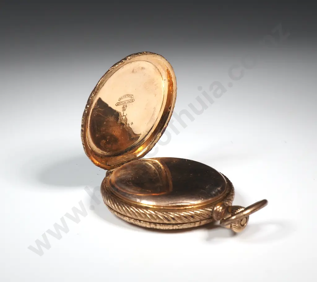 Ladies Rolled Gold Elgin Pocket Watch Image 1++