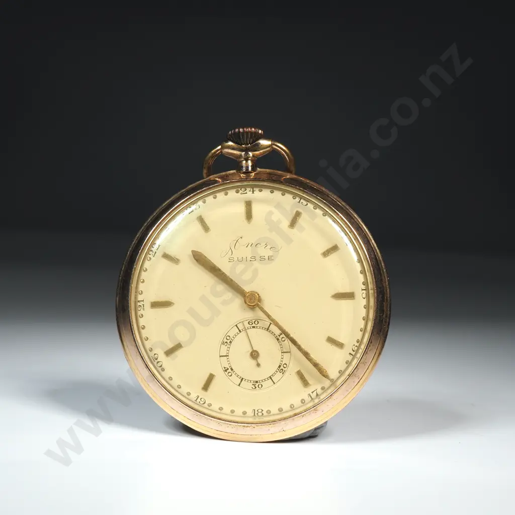 Ancre Suisse Rolled Gold Pocket Watch Image 1++