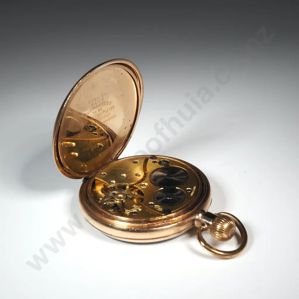 John Elkan 'Colonial' Rolled Gold Pocket Watch Image 1++