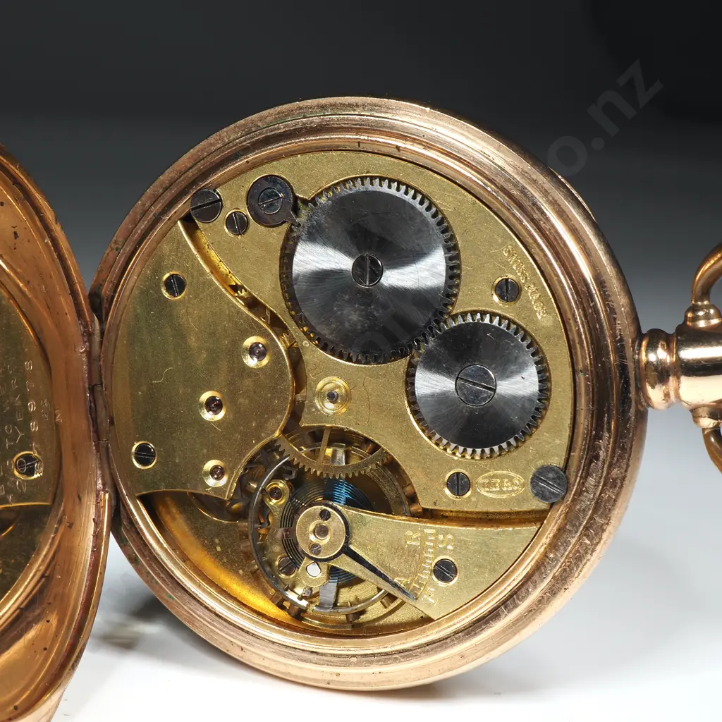 John Elkan 'Colonial' Rolled Gold Pocket Watch Image 1++