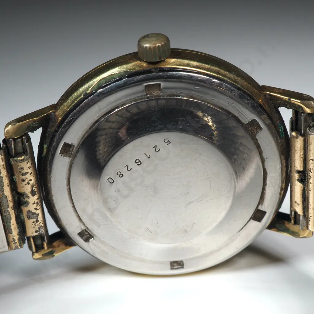 Vintage Cased Automatic Gents Gold Capped Eterna Eternamatic Wrist Watch on Flex Strap Image 1++