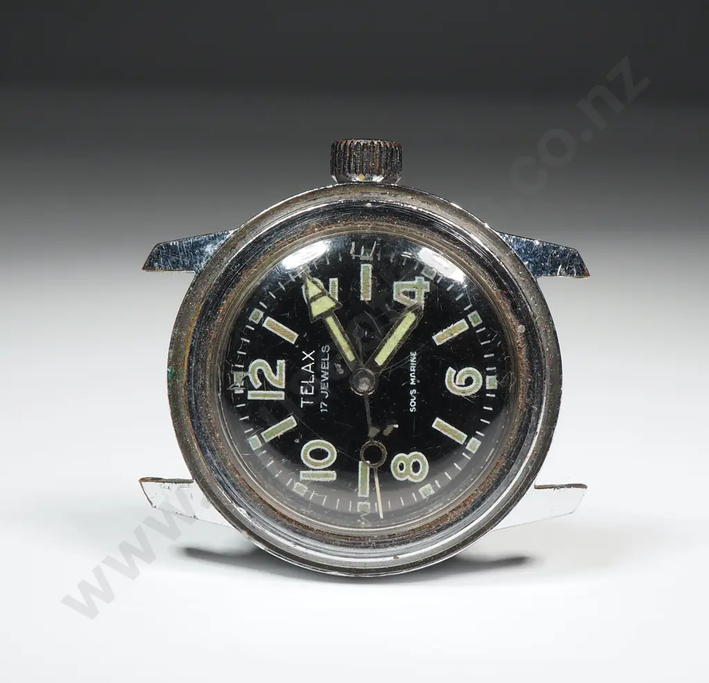 1960's Gents Telax Sous Marine Manual Wind Wristwatch - Missing Bezel Image 1++