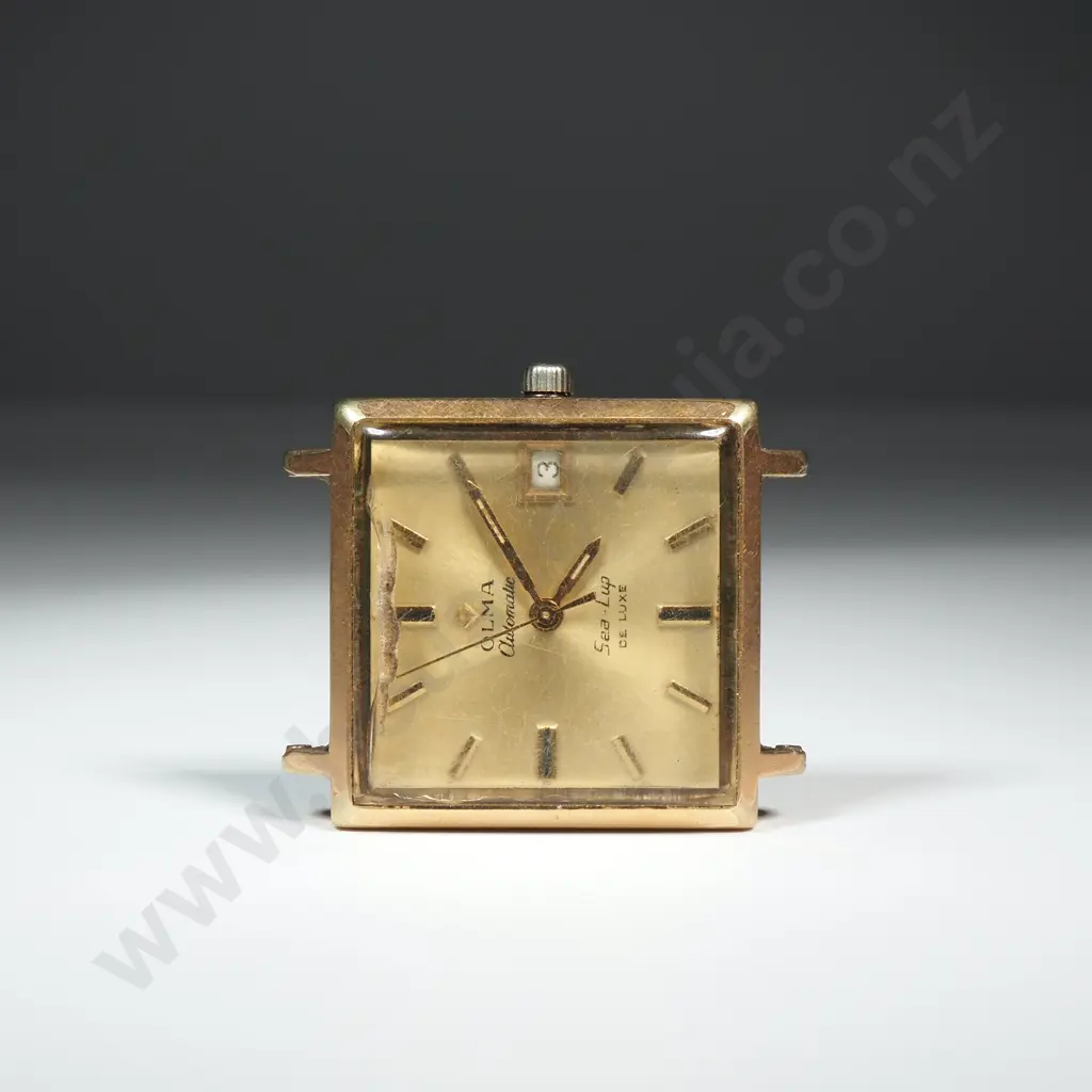 1970's Gents Rolled Gold Olma Sea-Cup Automatic Wrist Watch Image 1++