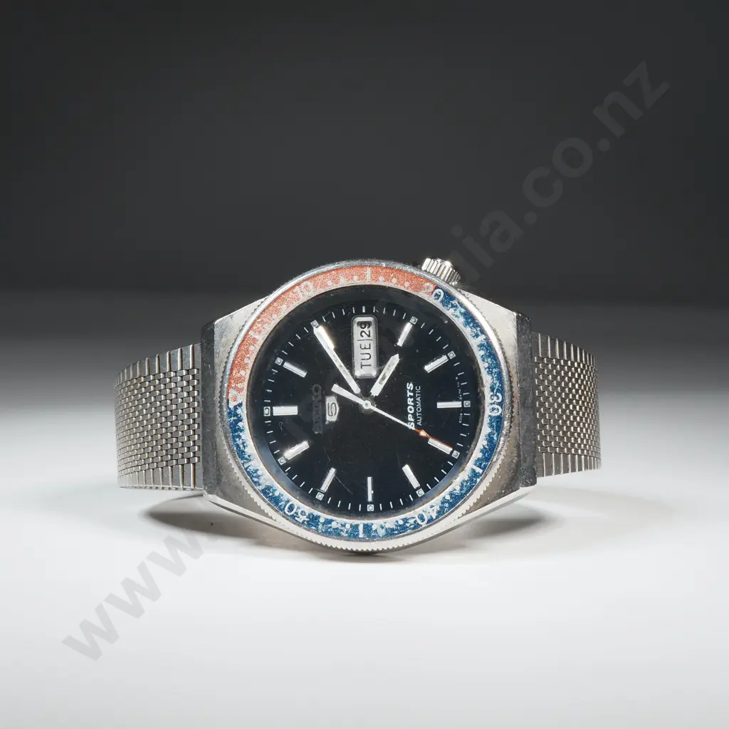 Seiko 5 Sports Automatic Wrist Watch on Non Seiko Strap Image 1++