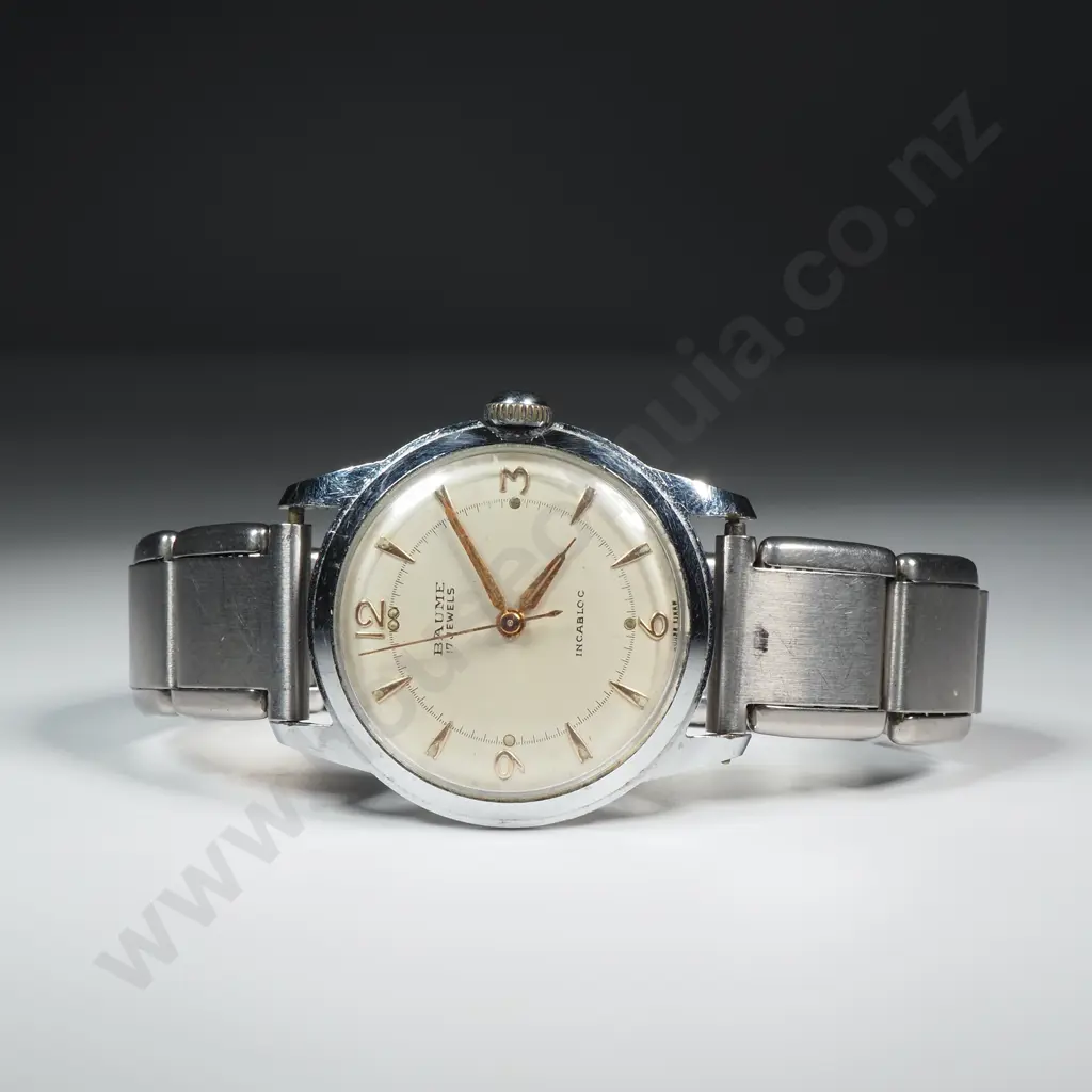 Vintage Baume Automatic Wrist Watch - Incabloc - on Flex Strap Image 1++