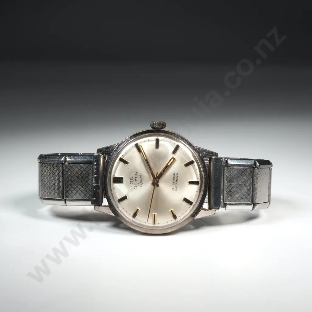 Vintage Olma Sport Stainless Steel Wristwatch Image 1++