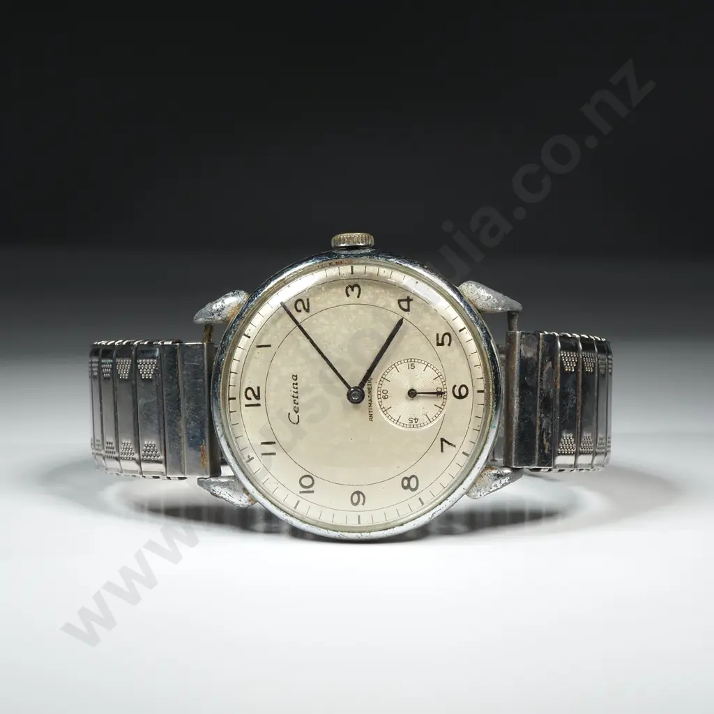 1950's Gents Stainless Steel Certina Manual Wind Wristwatch Image 1++