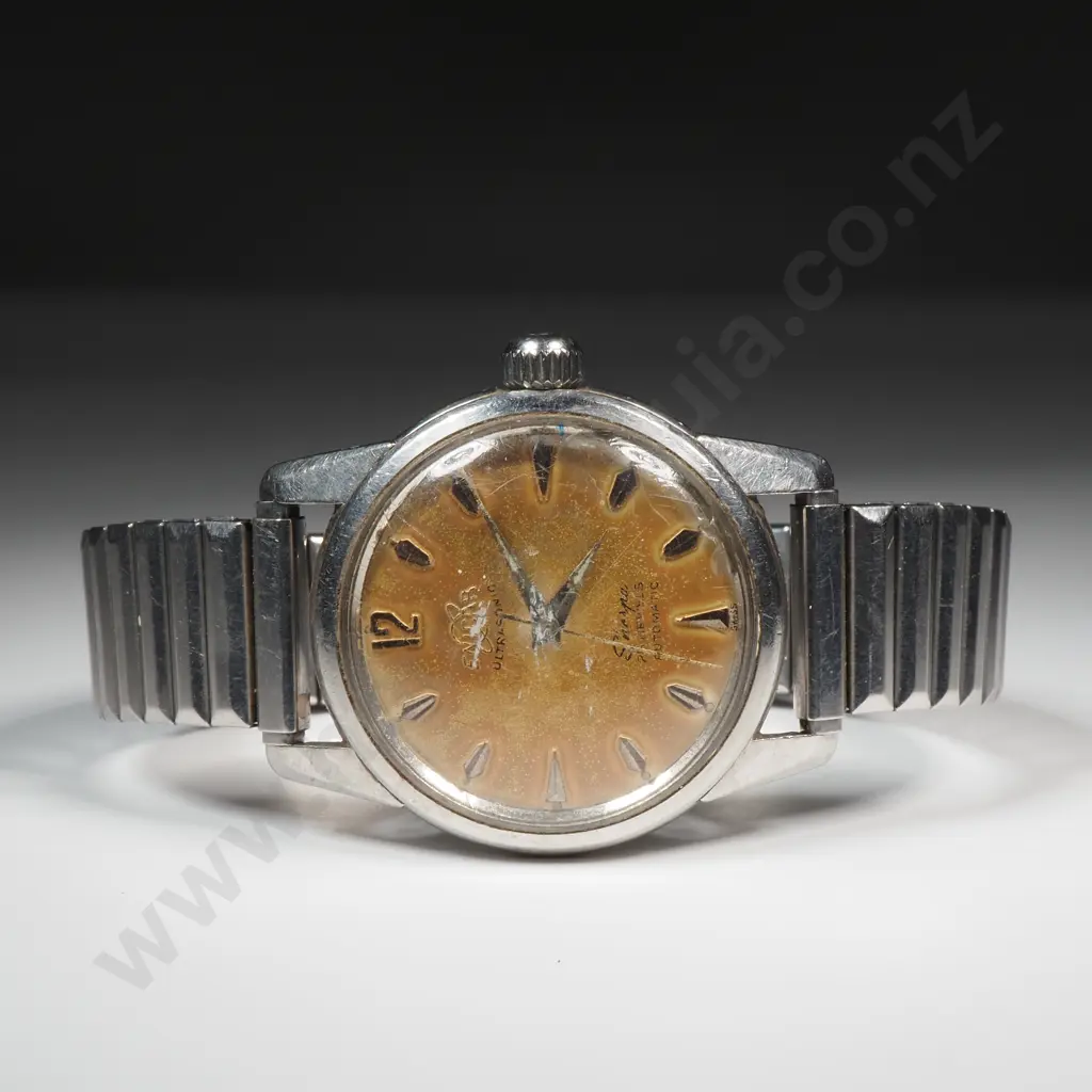 1960's Stainless Steel Enicar Ultrasonic Sherpa Automatic Wristwatch Image 1++