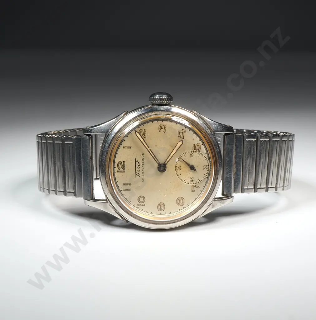 Vintage Gents Tissot Antimagnetique Wrist Watch on Flex Strap Image 1++