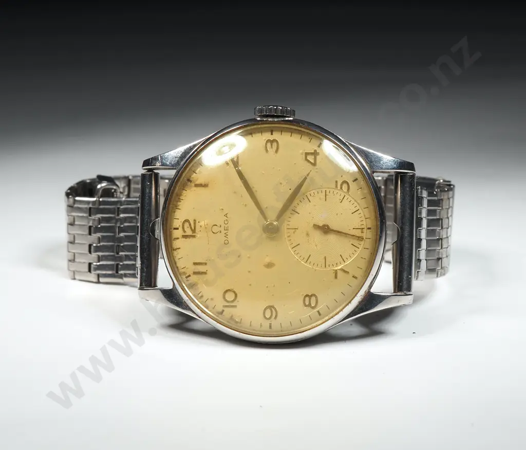 Gents Stainless Steel Cased Manual Wind Omega Wristwatch - Running, But Sold w No Guarantees of Reliability or Accurac Image 1++