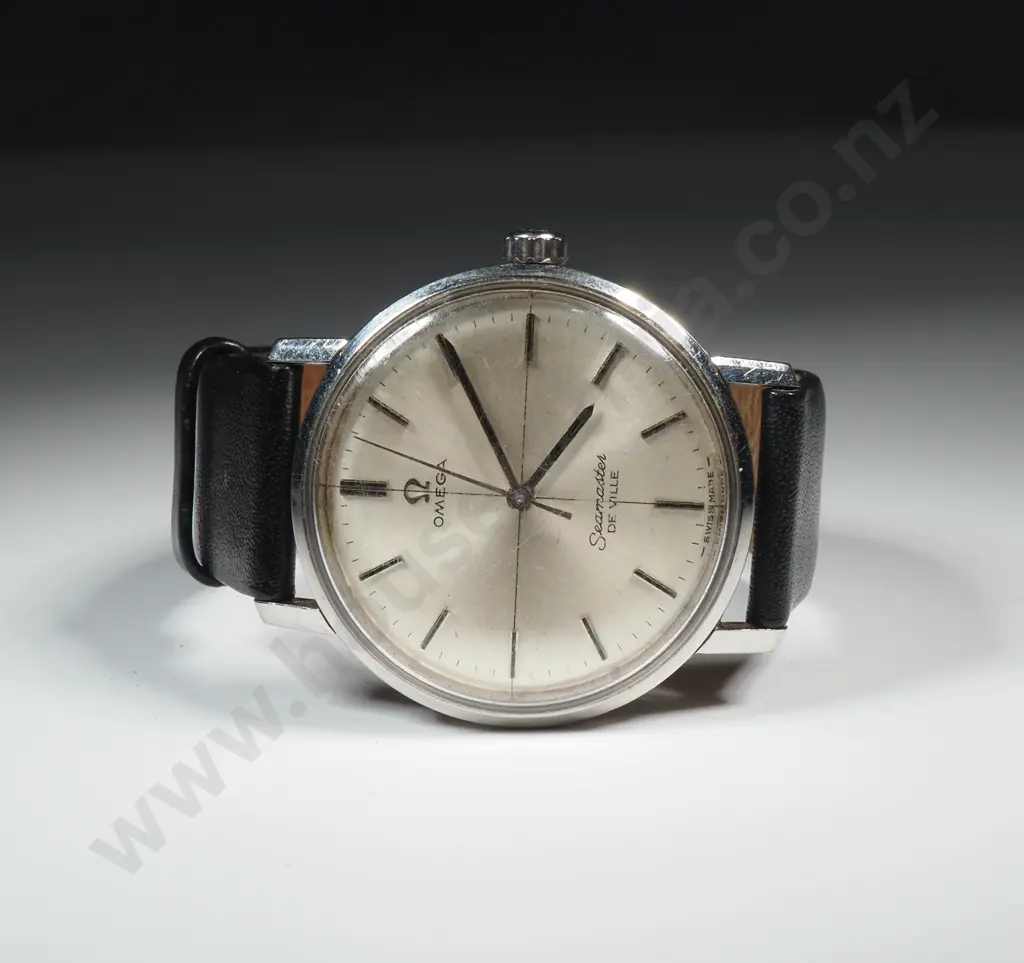 Vintage Omega De Ville Stainless Steel Manual Wind Gents Wristwatch Image 1++