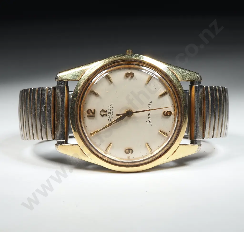 Gents Vintage Omega Gold Plate & Stainless Steel Cased Automatic Speedmaster - Running, But Sold w No Guarantees - 1962 Image 1++
