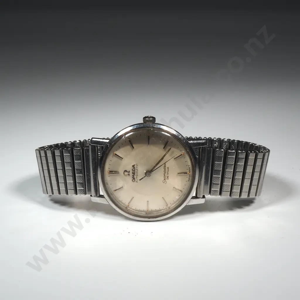 1970's Stainless Steel Omega Seamster Deville Automatic Wrist Watch Image 1++