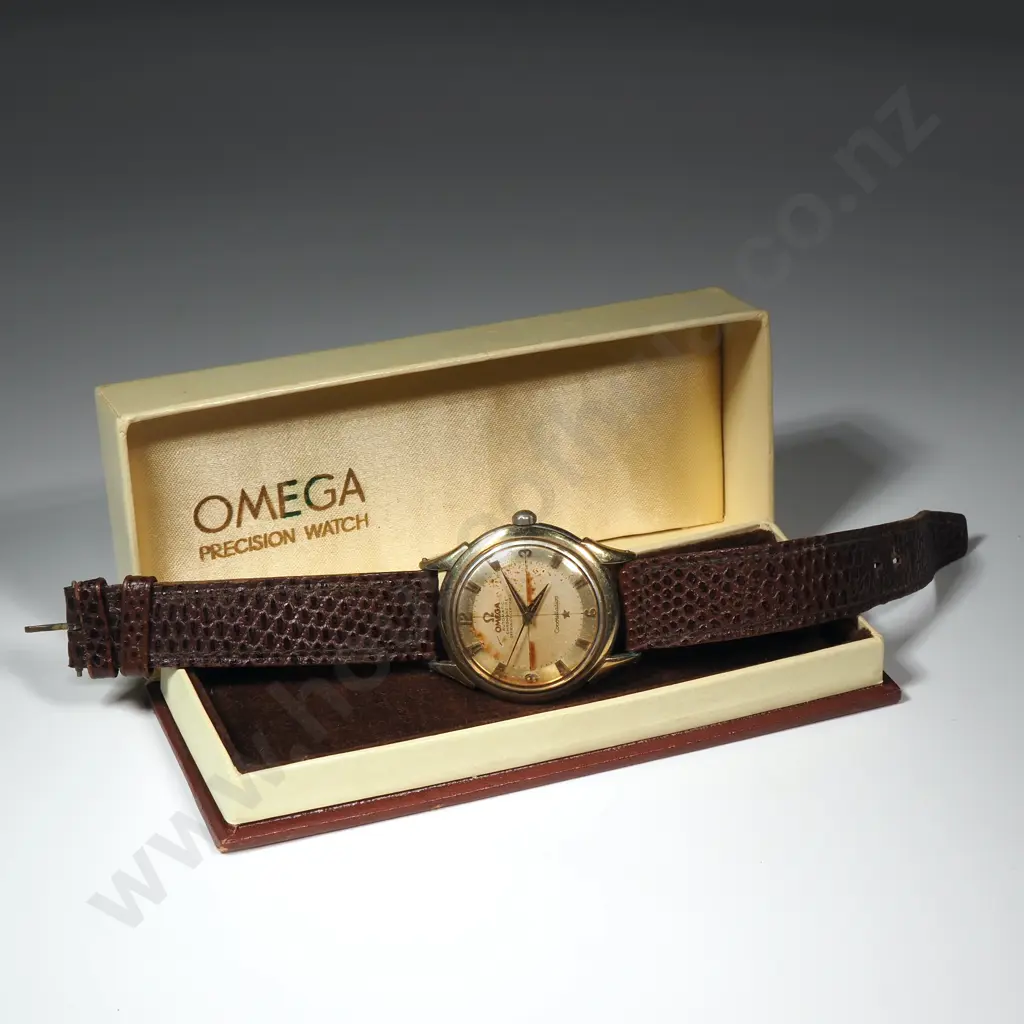 Vintage Omega Constellation Chronometre in Omega Precision Watch Case Image 1++