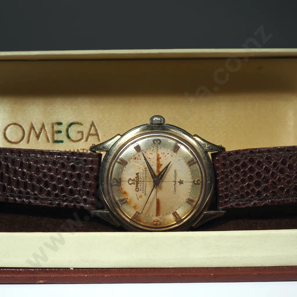 Vintage Omega Constellation Chronometre in Omega Precision Watch Case Image 1++