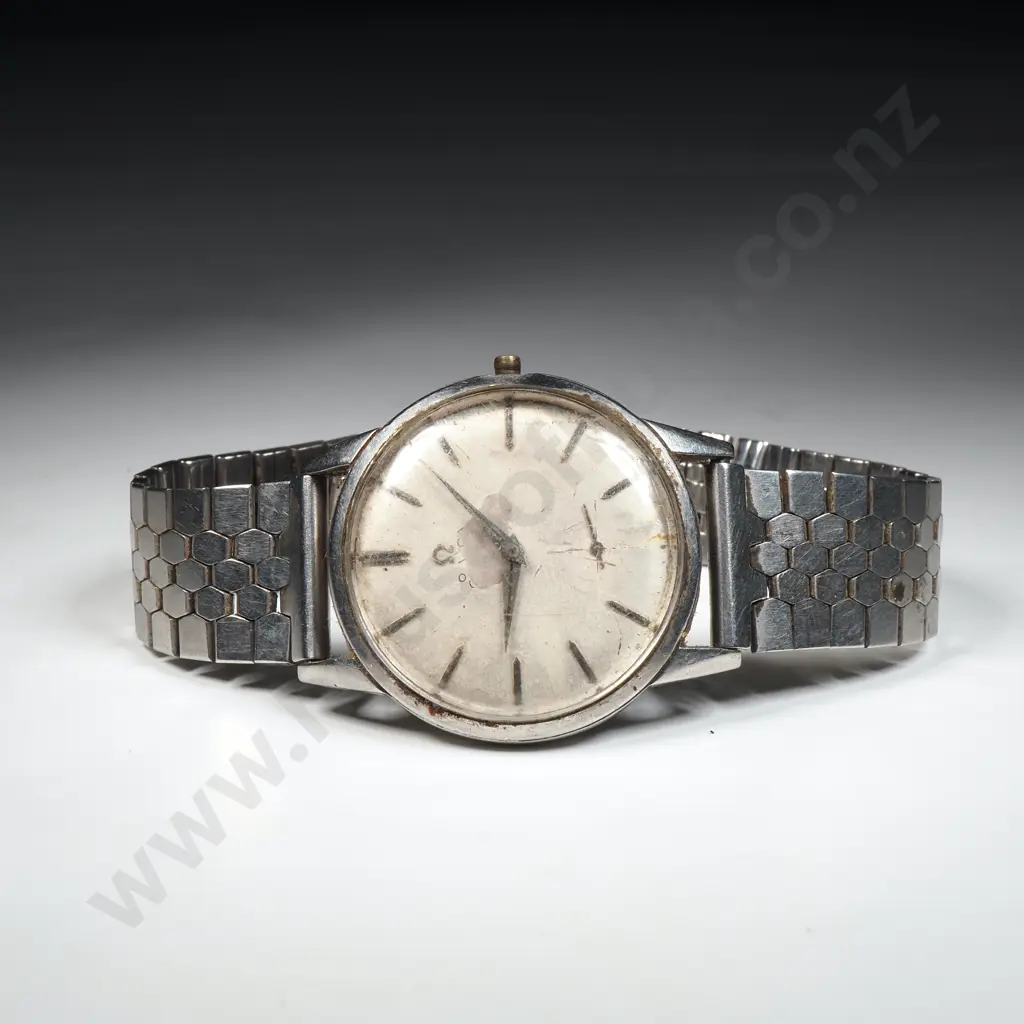 Gents Vintage Omega Stainless Steel Cased Manual Wind Omega Wristwatch - Not Running Image 1++