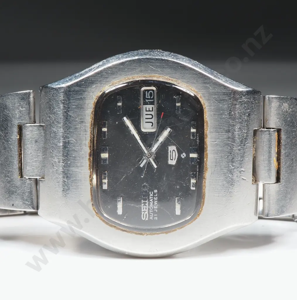 Vintage Seiko 5 Automatic Wrist Watch - Excellent Mid Century Modernism Image 1++