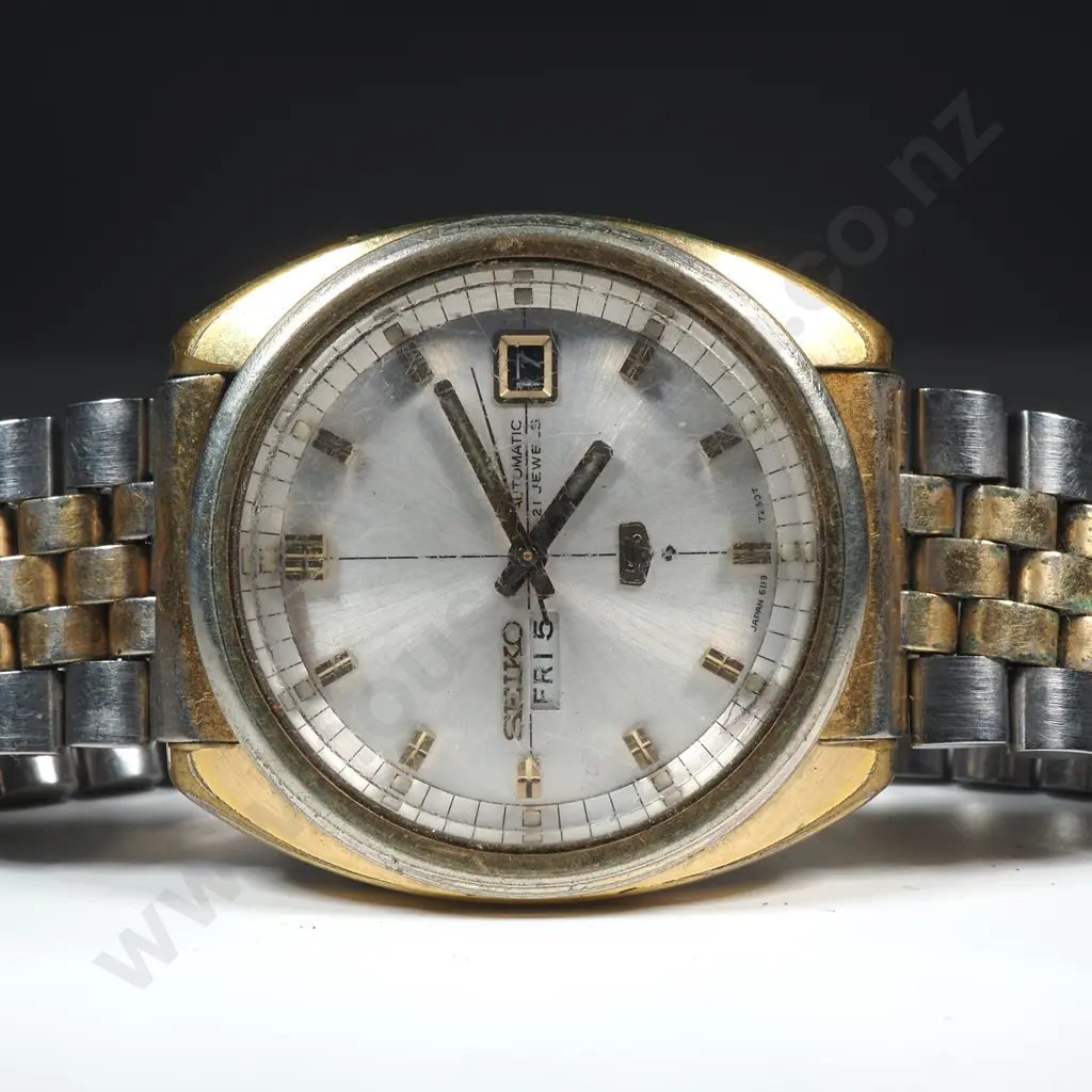 Seiko 5 Automatic Gold Plated Wrist Watch Image 1++