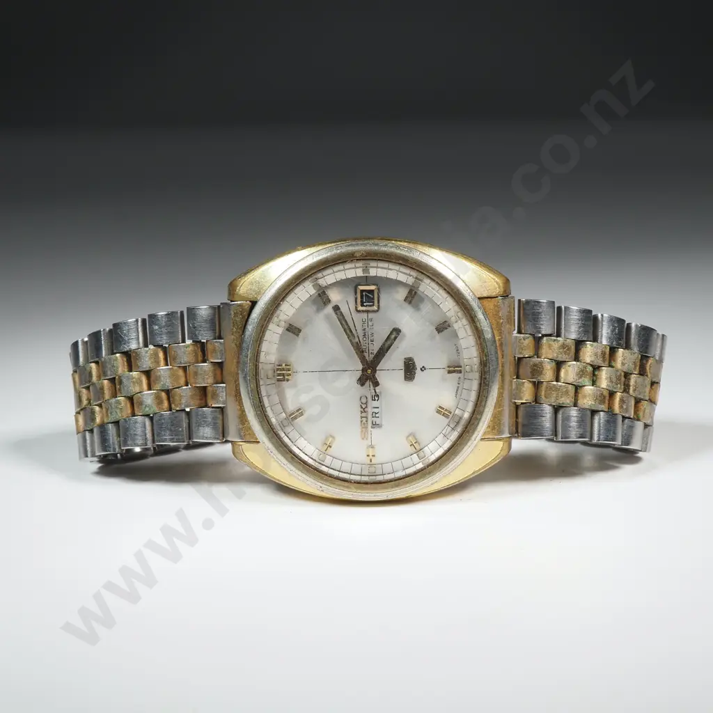 Seiko 5 Automatic Gold Plated Wrist Watch Image 1++