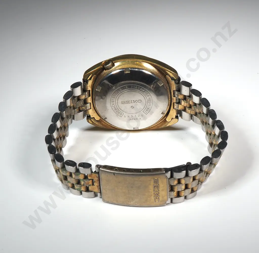 Seiko 5 Automatic Gold Plated Wrist Watch Image 1++