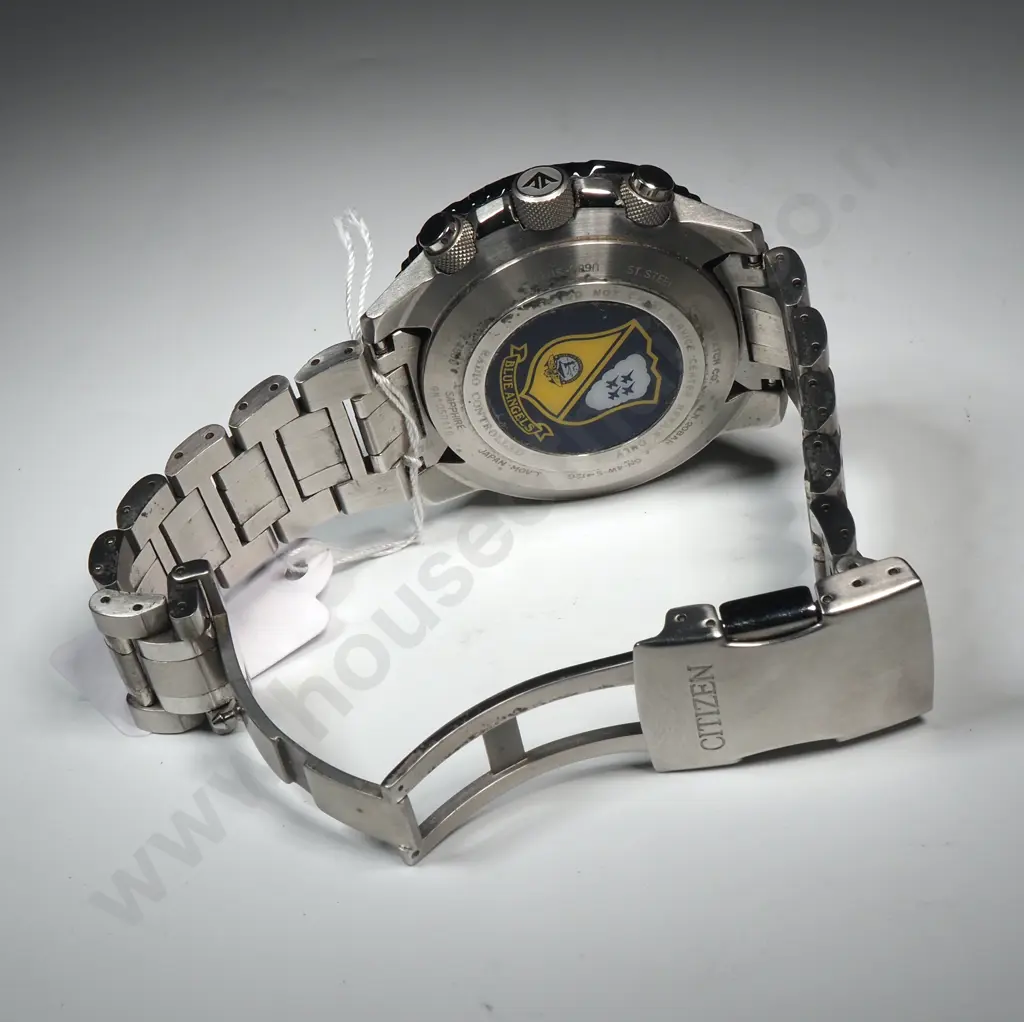 Citezan Cal RX-S Time Radio Controlled Wristwatch w Box & Papers - Appears Running Image 1++