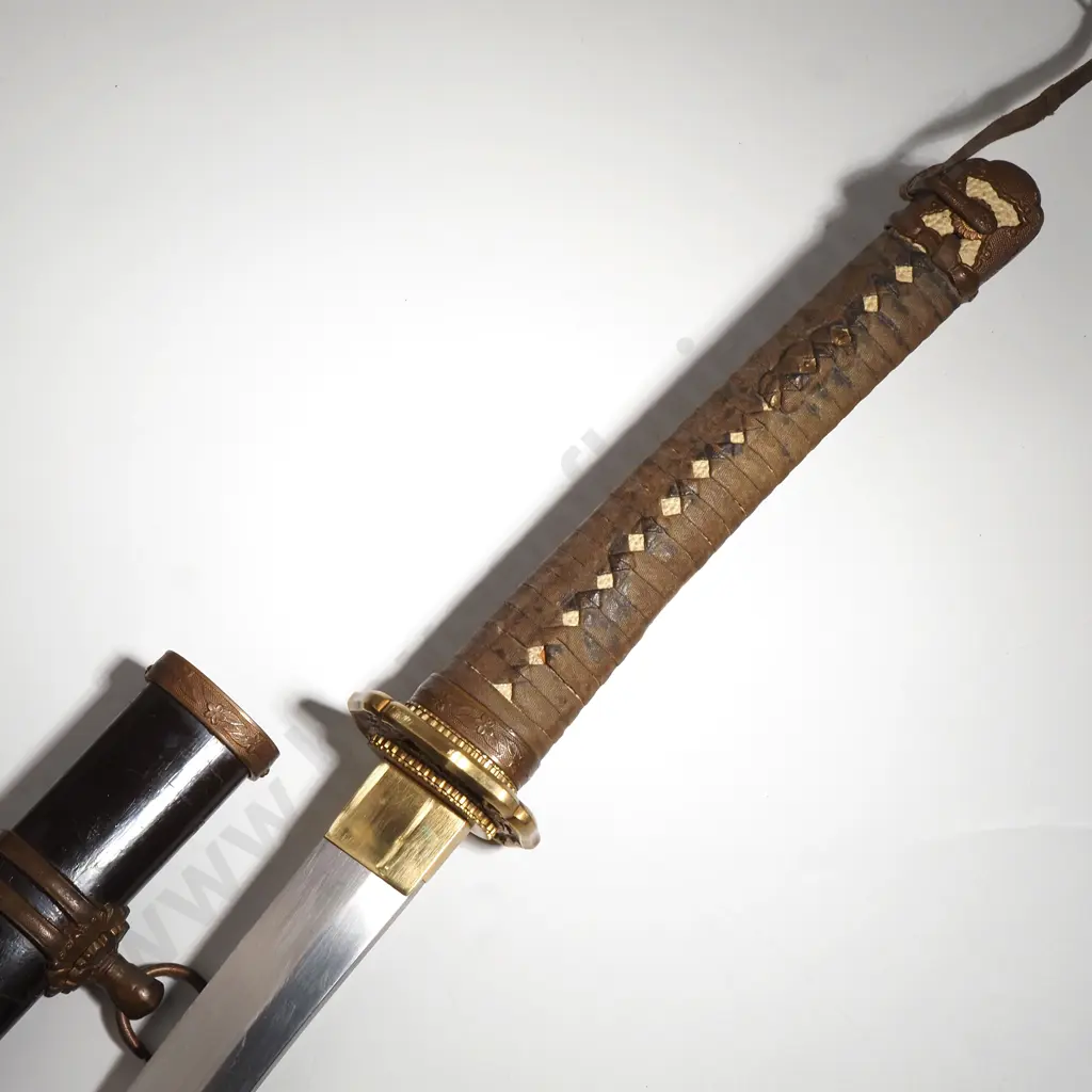 Antique Japanese Katana w Sword Knot Image 1++