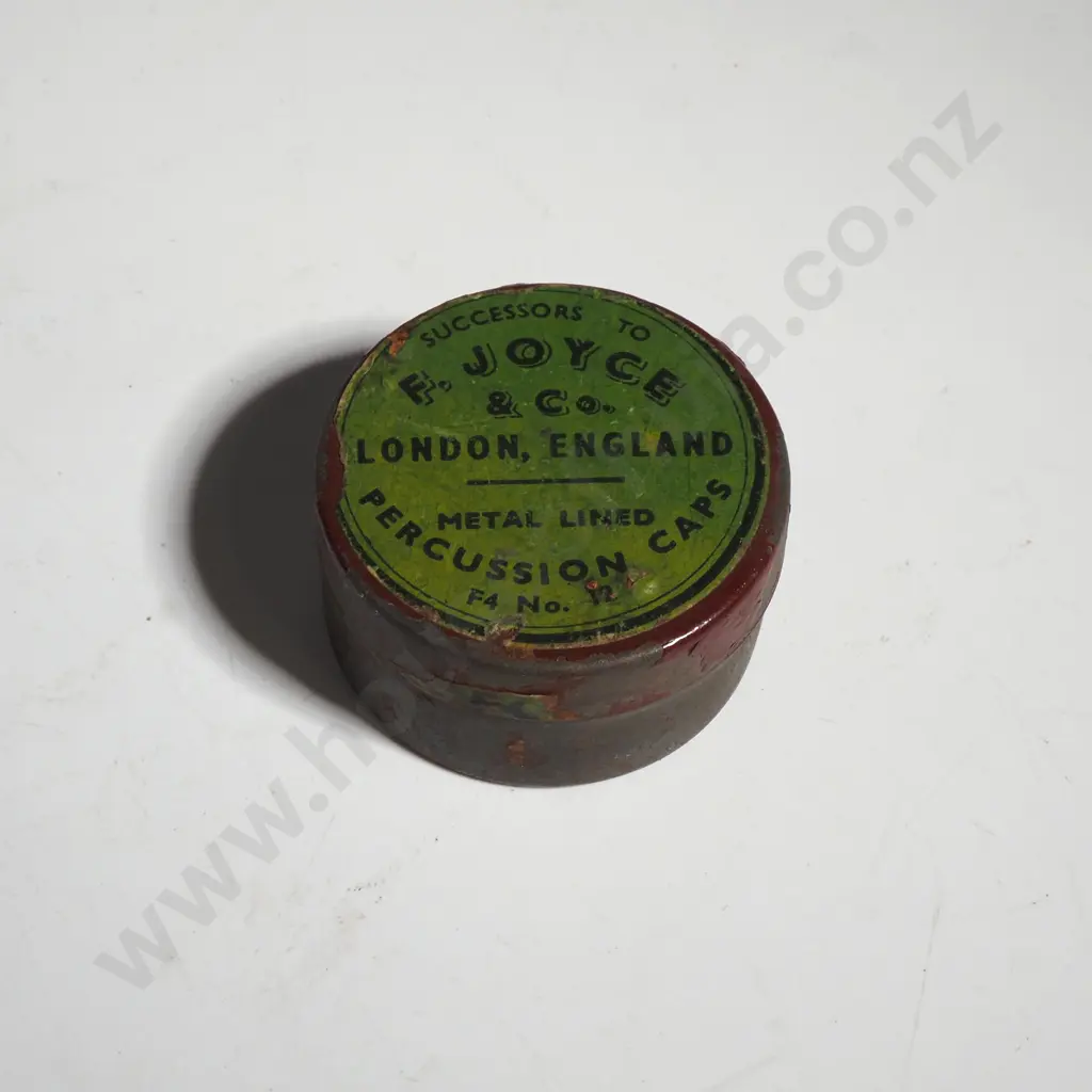 F.Joyce and Co Percussion Cap Tin  Image 1++