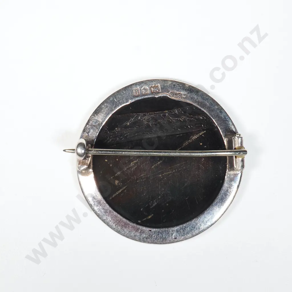 Sterling Silver & Bakelite NZ Onwards Sweetheart Badge. Image 1++