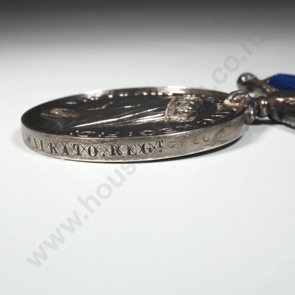 1861-1866 Dated New Zealand War Medal to J Williams 3rd Waikato Regiment - Official Name Xed Out Image 1++