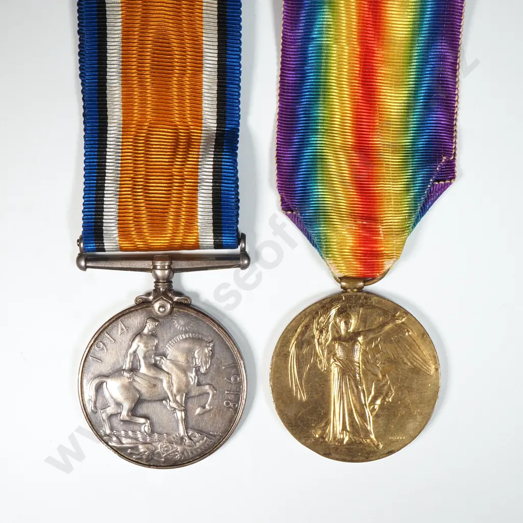 WW1 Pair to 25/615 R P Dalton NZEF Image 1++