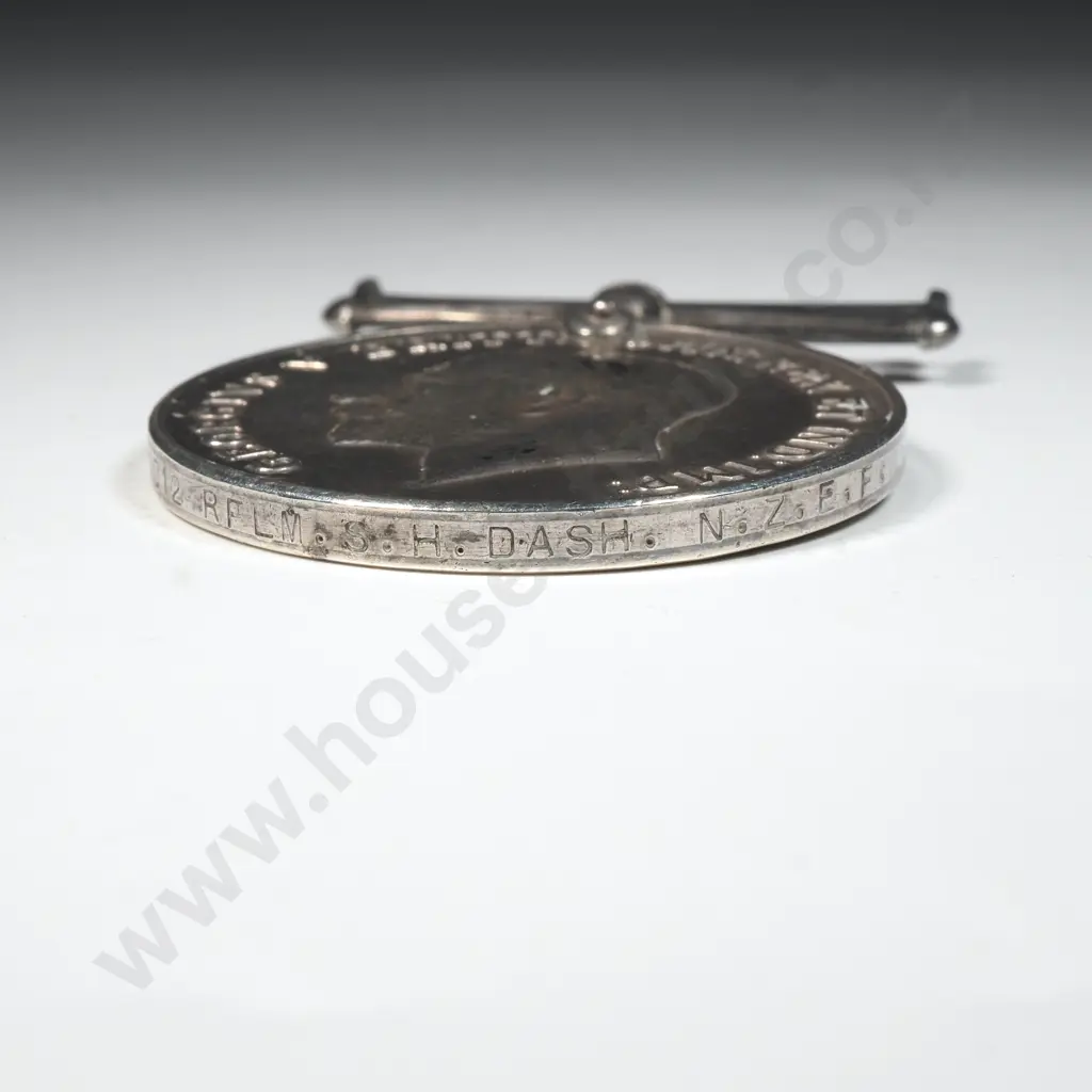 WW1 BWM & 1914/15 Star Named to 24/1012 RFLM S H Dash NZEF Image 1++
