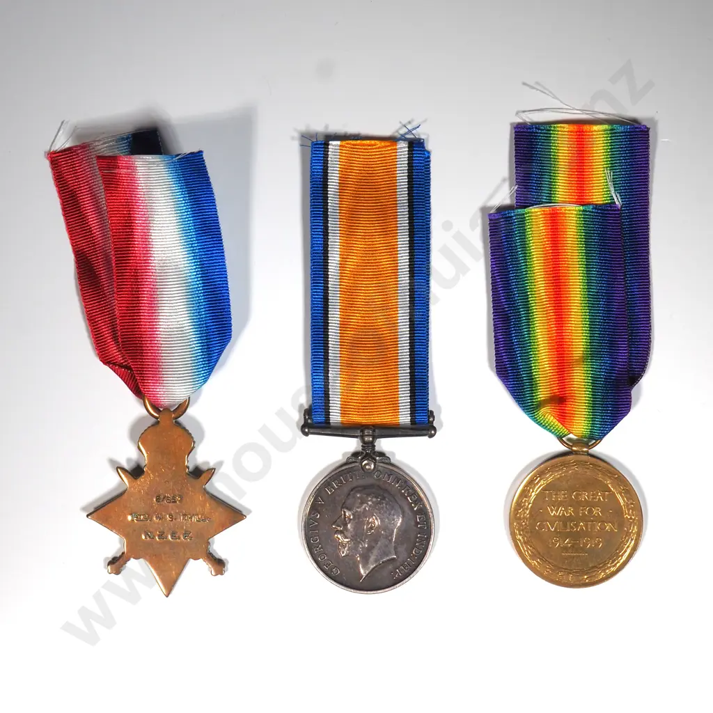 WW1 Trio to 6/657 W S Ithill NZEF Image 1++
