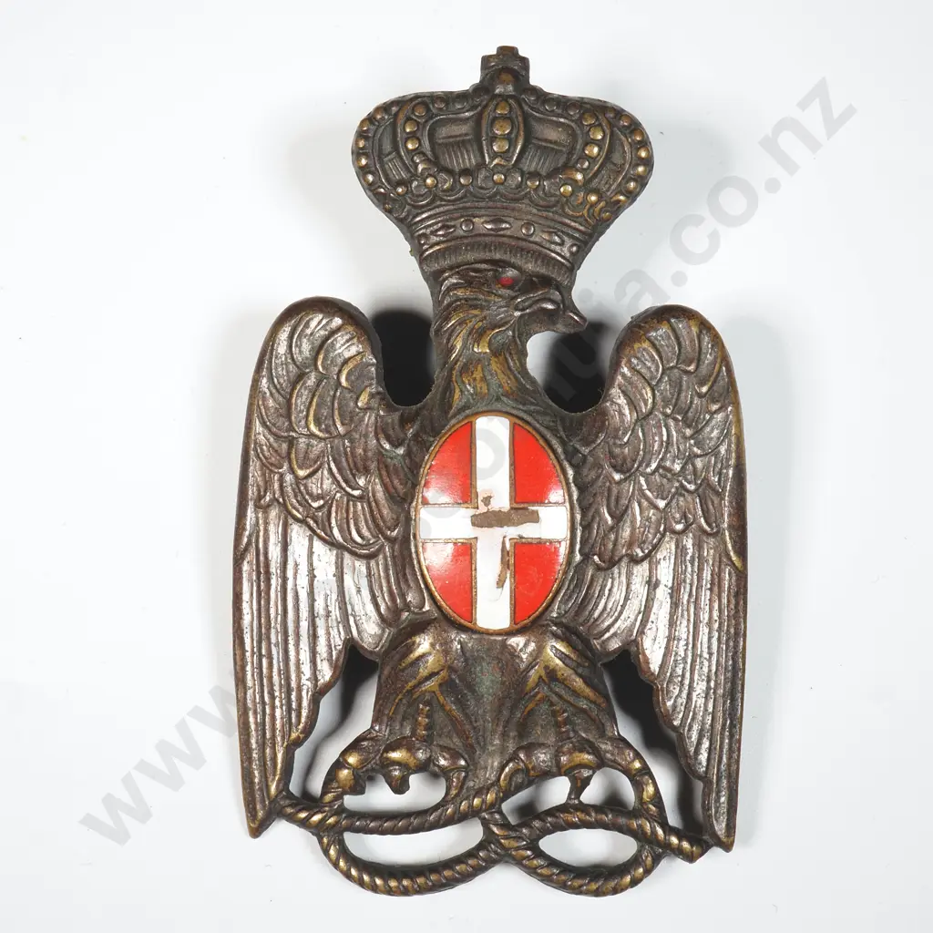 WW2 Facist Italian Cap Badge  Image 1++